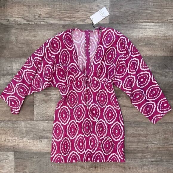 ZARA V-Neck Short Dress NWT - Picture 15 of 16